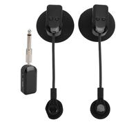 Vvikizy Microphone de Saxophone sans Fil, Microphone à Condensateur Omnidirectionnel sans Fil 2,4 G à Rotation à 360° avec Support Anti-Choc Personnalisable pour Violon, Guitare,