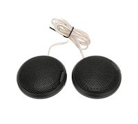 Vvikizy Mini Tweeter à Dôme 20 W, Haut-Parleur Haute fidélité avec Son Net pour Les Systèmes Audio de Voiture, Noir, Lot de 2
