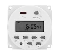 Vvikizy Minuterie Numérique Mini LCD DC 12V, Minuterie Programmable 16A | Puce de Micro-ordinateur de qualité Industrielle, Batterie Rechargeable Intégrée pour une Mémoire de 60 Jours, pour