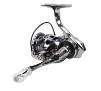 Vvikizy Moulinet de Pêche Spinning Léger en Fiber de Carbone, Conception Durable pour Eau Douce et Eau Salée, Frein de 4KG et Rapport de Vitesse 5.2:1
