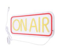 Vvikizy ON AIR Panneau de Diffusion en Direct au Néon Lumineux pour Studio de Salle de Jeux, Veilleuse Néon Alimentée par USB pour les Diffuseurs et les Joueurs