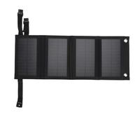 Vvikizy Panneau Solaire Pliable 10W, Chargeur D'énergie Solaire Portable USB Monocristallin avec Toile ABS Matériaux pour la Randonnée de Camping en Plein Air (Noir)
