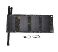 Vvikizy Panneau Solaire Pliable 10W, Chargeur D'énergie Solaire Portable USB Monocristallin avec Toile ABS Matériaux pour la Randonnée de Camping en Plein Air (Camouflage)