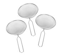 Vvikizy Pheillette de Sable de Reptile en Acier Inoxydable de 3 Pcs, Scooper de Litière pour Lézard Tortue High-résistance Résistant à la Rouille Durable avec Un Maillage à Haute