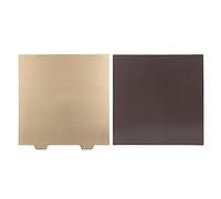 Vvikizy Plaque de Construction D'imprimante 3D, Plaque D'acier PEI Double Face Résistante à la Chaleur, Retrait Facile et Flexible, avec Revêtement en Poudre (d'acier avec autocollant