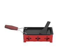 Vvikizy Plateau de Cuisson Antiadhésif pour Raclette au Fromage, Ensemble de Portable en Acier au Carbone avec Poêle à Bougie pour les Grillades de Cuisine à Domicile
