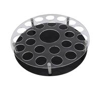 Vvikizy Plateau de Service de Tasse de Verre à Vin en Acrylique à 24 Trous, Présentoir Organisateur de Porte-gobelet à Vin avec Fente Centrale pour Bouteille, pour Fête, Bar, Club,