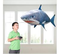 Vvikizy Poisson gonflé Jouet de ballon gonflable RC gonflé par requin volant télécommandé Cadeau pour enfants jouets construire