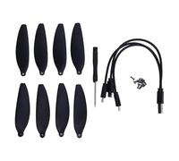 Vvikizy Propercues de Pales de Drones, Remplacement des Hélices à Faible Bruit, Mini-hélice Drone Ensemble avec Vis aux Tournevis, Pales D'hélices de Drones 7,1 Cm pour Mini-série E88