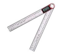 Vvikizy Règle de Mesure électronique, Détecteur D'angle Numérique, Acier Inoxydable Durable pour la Menuiserie et la Construction (300 mm)