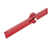 Vvikizy Règle de Traçage, Outil Précis en Alliage D'aluminium pour le Marquage et la Mesure du Travail du Bois, 30x6x1.5cm