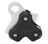 Vvikizy Rétracteur de Corde de Plongée, Poulie en Alliage D'aluminium pour la Plongée, avec Conception Ergonomique pour Une Utilisation en Eau Salée et en Eau Douce, Charger 250 Kg (Noir)