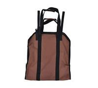 Vvikizy Sac de Panier à Bois de Chauffage Portable avec Large Poignée Renforcée, Pratique pour Le Camping en Plein Air, Porte-bûches en Tissu Oxford pour la Manipulation du Jardin (Brun)