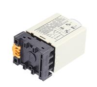 Vvikizy ST3PA B 0-10S Power sur Leat Timer Relais Relais Réglable Relais de Temps de Commande de Bouton 0-10S Relais AC avec Une Base de Câblage Rapide pour Le Circuit de Commande