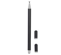 Vvikizy Stylets, Stylet 2 en 1 pour écran Tactile en Alliage D'aluminium avec Pointe de Disque et Pointe en Fibre pour Téléphone, Tablette, Dessin, écriture (Noir)