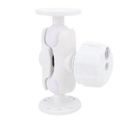 Vvikizy Support à Double Boule 180° Vertical 360° Horizontal Réglable Antivol Double Support à Boule pour Chariots en Alliage D'aluminium de qualité Marine Finition Blanche pour Pistolets de