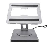 Vvikizy Support de Station d'accueil pour Ordinateur Portable, Support Rotatif à 360 ° Pliable en Alliage D'aluminium avec Hub USB C 10 en 1, pour la Plupart des Ordinateurs Portables