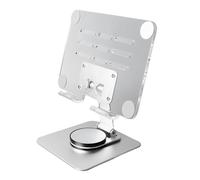 Vvikizy Support de Tablette avec Design Acrylique Transparent Rotatif à | Cadre Pliable en Alliage D'aluminium, Peut Contenir des Panneaux de 13 X 18 Cm, pour le Bureau, L'étude ou le divertissement.