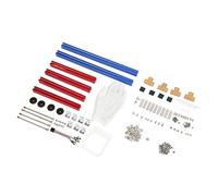 Vvikizy Support Hôte D'ordinateur MATX en Aluminium, Assemblage Facile, Excellente Dissipation Thermique pour les Constructeurs de PC (Bleu Rouge)