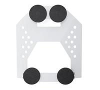 Vvikizy Support Magnétique Rectangulaire pour Toit de Voiture, Support D'accessoires de Remorque de Camping-Car en Acier Inoxydable avec Revêtement en Caoutchouc pour Mini Satellite