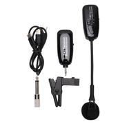 Vvikizy Système de Micro sans Fil pour Saxophone, Micro Directionnel 2,4 G pour Guitares électriques Acoustiques, Trompette, Trombone, Flûte, Pince Réglable à 360° avec Son de qualité