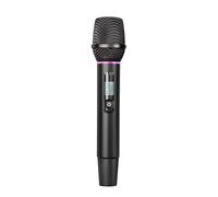 Vvikizy Système de Microphone sans Fil Micro Portatif UHF pour karaoké Mariages Fêtes Chantant Rechargeable Portable Noir 1 unité (1 à)