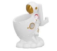 Vvikizy Tasse de Stylo de Crayon D’Astronaute, Porte-Crayon D’Astronaute, Organisateur de Porte-Stylo de Bureau, Organisateur de Porte-Stylo de Bureau de Figurine D’Astronaute en Résine