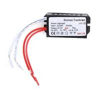Vvikizy Transformateur électronique de 220 V 12V, Alimentation du Convertisseur de Tension avec une Sortie Stable pour les Lampes Halogènes, Prend en Charge la Télécommande de Gradins, (60W)