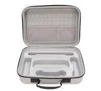 Vvikizy Transport de Casse Protecteur de la Console Dure Protecteur Boîte de Rangement Portable de Voyage avec 24 Places de Jeu de Jeu 2 Poches de Maille pour Accessoires de Contrôleur (Blanc)