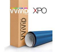 VViViD Rouleau de Vinyle en Fibre de Carbone 3D Bleu métallisé 17.75" x 60" XPO1p47FTCarbonBlueMetallic1
