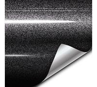 VVIVID XPO Rouleau de film en vinyle brillant noir métallique scintillant pour voiture, facile à installer, sans désordre (0,3 x 1,5 m)