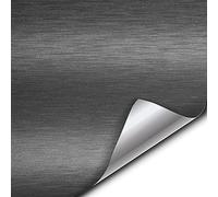 VViViD® XPO Rouleau de vinyle brossé pour voiture Gris foncé 0,5 x 1,5 m