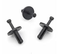 VVO Fasteners- Clips en Plastique Noir. Pour Attache de protection thermique du moteur ou isolateur. Compatible avec BMW 7er, (10 pcs)
