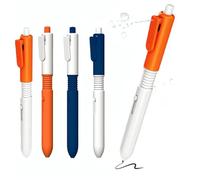 VVQWCY Lot de 4 stylos pulvérisateurs 2 en 1 pour gargouille inscriptibles, pistolets à eau, pour farce, piscine, jardin, plage, plein air