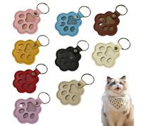 VVQWCY Lot de 9 porte-clés en cuir pour poils d'animaux, pour se souvenir de votre animal de compagnie (multicolore)