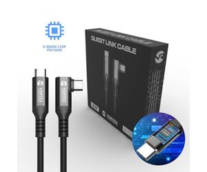 VVR Câble USB-C 5m 10 GBPS PD100W pour Meta Quest 3/2 - Connexion VR Ultra Performance