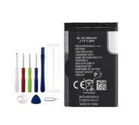 Vvsialeek BL-4C Batterie de rechange compatible avec Nokia 2650/6100 avec kit d'outils