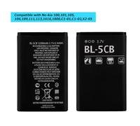 Vvsialeek BL-5CB-NEW Batterie de rechange compatible avec Nokia 100, 101, 105, 106, 109, 111, 113, 1616, 1800, C1-01, C1-02, X2-05 avec kit d'outils