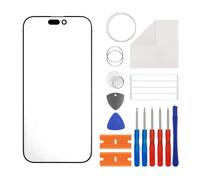 Vvsial ompatibilité iPhone 16 Pro Max - Verre avant - Plaque extérieure - Lentille de rechange (pas d'écran LCD ni numériseur tactile) avec kit d'outils