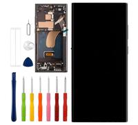 Vvsialeek Écran tactile LCD de rechange compatible avec Galaxy S23 Ultra [6,8"] SM-S918B, SM-S918B/DS, SM-S918U, SM-S918U1 avec fonction d'empreintes digitales Toolkit