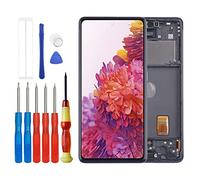 Vvsialeek Écran tactile numériseur avec cadre pour Samsung Galaxy S20 FE 5G LCD Diaplay pour SM-G781 G781B G781U G781F/DS G781W avec kit d'outils de réparation technique.