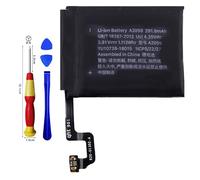 Vvuilsty A2059 Batterie de rechange pour Watch Series 4 Gen 44 mm, batterie 0 cycles compatible avec Apple Watch Series 4 Gen 44 mm avec kits d'outils de réparation