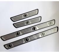 vvvyfx 4 Pièces plaques de Protection de seuil de Porte extérieure de Voiture pour V-W Multivan T7 2022 2023 2024, Acier Inoxydable Seuil Porte Voiture Plinthes