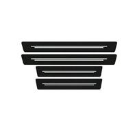 vvvyfx 4 Pièces Protection Seuil de Porte de Voiture pour Toyota Aygo 2 (II) I 2014-2022, Pièces Voiture Plaques Seuil Porte,Door Sill Contre Les Rayures Protection,A