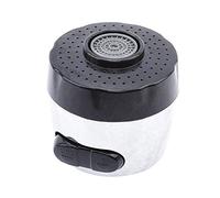 VVW&LIU Splash Robinet Aérateur Bubbler Robinet Économie d'eau Filtre Deux Modes Rallonge De Robinet Plastique Argent Noir,Noir