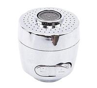 VVW&LIU Splash Robinet Aérateur Bubbler Robinet Économiseur d'eau Filtre Deux Modes Rallonge De Robinet Plastique Argent Noir, Argent