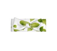 VVXBHGR Bandeau à nœud pour bébé avec imprimé feuilles fraîches - Bandeau en polyester doux, doux pour la peau et extensible pour nourrissons de 0 à 6 mois