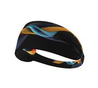 VVXBHGR Bandeau élastique pour homme et femme - Motif abstrait - Séchage rapide