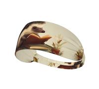 VVXBHGR Bandeau élastique pour homme et femme - Motif hérisson lisant un livre - Séchage rapide