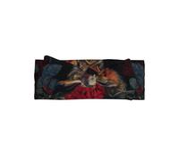 VVXBHGR Bandeau pour bébé avec nœud imprimé loup parmi les roses rouges - Bandeau en polyester doux, doux pour la peau et extensible pour nourrissons de 0 à 6 mois